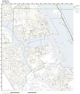 Amazon.com: ZIP Code Wall Map of Stuart, FL ZIP Code Map Laminated