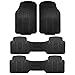 F11306-3ROW  High Quality Vinyl Floor Mats Black