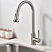 VCCUCINE Commercial High Arc Stainless Steel Single Handle Pull Down Sprayer Brushed Nickel Kitchen Sink Faucet, Pull Out Kitchen Faucet