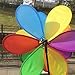 Techinal 1Pcs Plastic Windmill Wind Spinner Whirligig, Sunflower Rainbow Windmill Home Yard Decoration