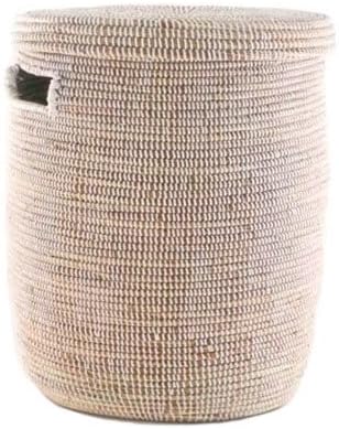 Woven Storage Laundry Basket Flat Lid Amazon Co Uk Kitchen Home