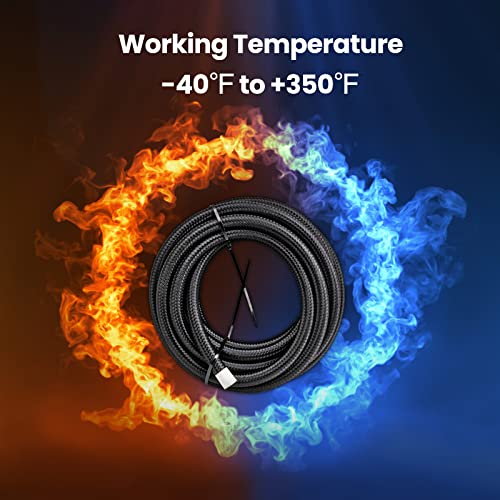 maXpeedingrods 6AN 20FT Fuel Line Kit 3/8" Gas Oil Line Hose AN6 Fitting Transmission Cooler