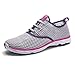 EYUSHIJIA Women Quick Drying Mesh Slip On Water Shoes (7 B(M) US, Gray)
