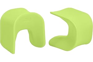ECR4Kids Wave Seat, 14in - 15.1in Seat Height, Perch Stool, Lime Green, 2-Pack
