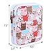 Teamoy Organizer Case for Interchangeable Circular Knitting Needles, Crochet Hooks and Knitting Accessories, Keep All in Place and Easy to Carry, Cats Pink (No Accessories Included)
