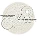 Buffing Wheels for Bench Grinder - 8 Inch Extra Thick Buffing Wheel Fine Cotton Sewn Rigid Treated Spiral with a 1/2” Center Arbor Hole - 80 Ply Polishing Wheel for Bench Grinder – by Drixet