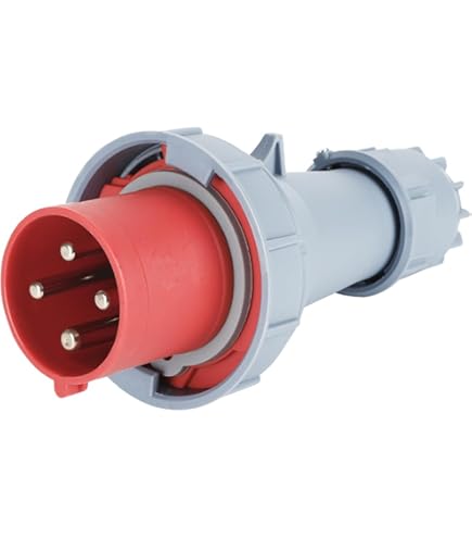 Red Industrial Plug & Sockets - SENRISE IP44 5Pin 32A Industrial