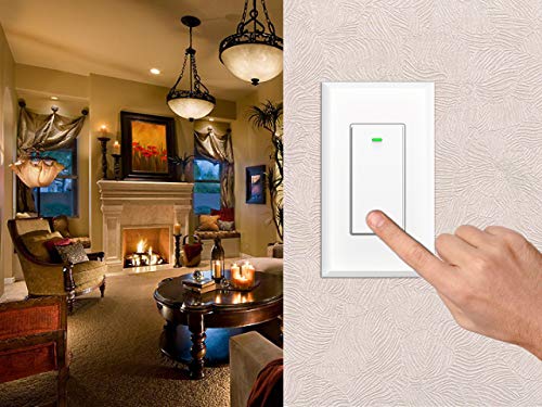 Smart Light Switch, Smart WiFi Switch No Hub Required, Phone Remote Control Wireless Decora Switch, Requires Neutral Wire, Timing Schedule, Compatible with Alexa and Google Home KULED K36 4Pack