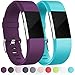 Replacement Accessories Bands for Fitbit Charge 2 (2 Pack), Plum and Teal, Large