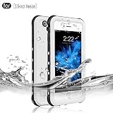 iPhone 6 Plus/6s Plus Waterproof Case, Full Sealed Underwater Protective Cover Shockproof Snowproof Dirtproof for Outdoor Sports