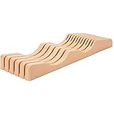 Shenzhen Knives Large In-Drawer Plastic Knife Block: 11 Slot (Holds 10-12 Knives) Empty Knife Holder for Kitchen Drawers - Cutlery Tray Organizer & Storage