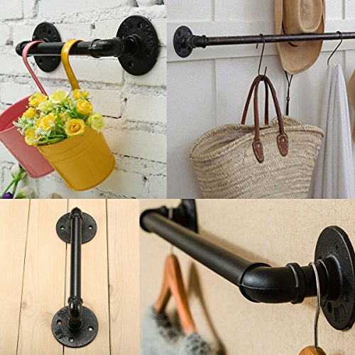 King Do Way 12 Industrial Retro Cast Iron Pipe Door Handle Pipe