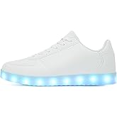 OEKLA Unisex LED Shoes - Fashion Light Up Sneakers, Breathable USB Charging Glowing Luminous LED Shoes for Men Women