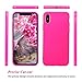 FGA iPhone Xs Case, iPhone X Case, Sugar Candy Cute Lightweight Shockproof Full Protective Slim Fit Solid Color Flexible Soft TPU Bumper Gel Case Cover for Apple iPhone Xs, iPhone X(Hot Pink)