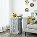 SONGMICS Bamboo Laundry Hamper Storage Basket Foldable Dirty Clothes Box Bin with Lid Handles and Removable Liner Rectangular 72L Distressed Gray ULCB10GW