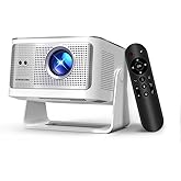 Smart Projector with 4K 8K Support, Mini Projector with Wifi6 and Bluetooth5.4, 600 ANSI, Auto Focus & Obstacle Avoidance 108
