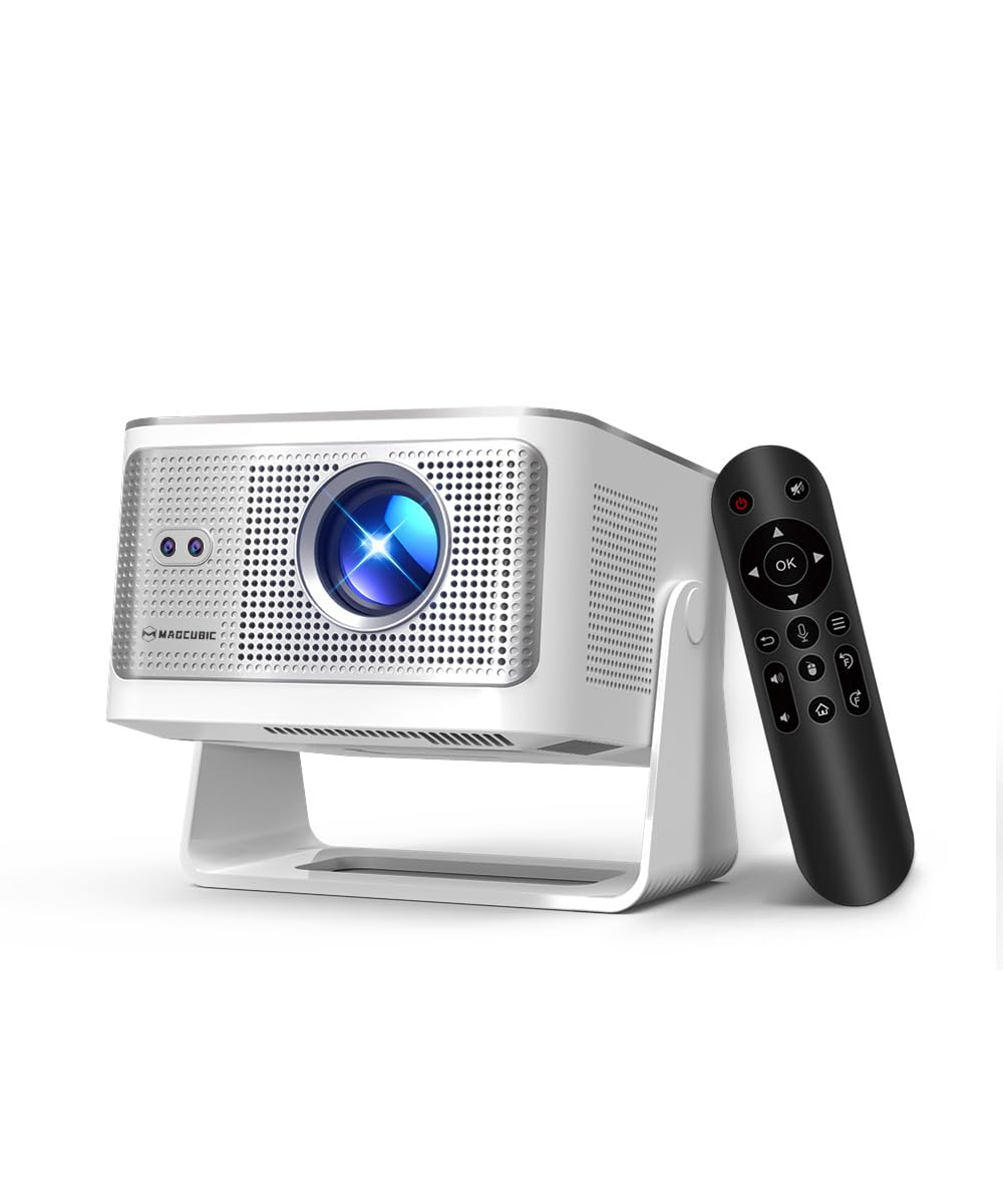 Photo 1 of Android 14 Smart Projector with 4K 8K Support, Mini Projector with Wifi6 and Bluetooth5.4, 600 ANSI, Auto Focus & Obstacle Avoidance 1080P Portable Movie Proyector for Home Outdoor, Magcubic HY350Max