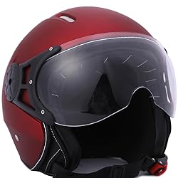 Harssidanzar Motorcycle Helmet Single Visor Open