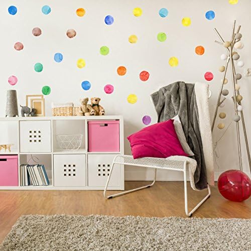KoalaBear Brand 54 PCS Dots Kids Wall Decals Scatter Wall Stickers For Children Nursery/Bedroom/Playroom