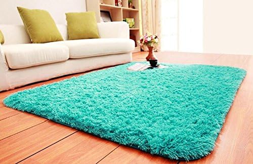 Super Soft Modern Shag Area Rugs Living Room Carpet Bedroom Rug for Children Play Solid Home Decorator Floor Rug and Carpets