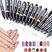 StillCool Nail Art Pens, 16 Colors Set Nail Art Pen for 3D Nail Art DIY Decoration Nail Polish Pen Set 3D Design Nail Beauty Tools Paint Pens Set