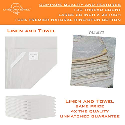 2 Linen+Towel+Flour+Sack+Multi+Purpose+Absorbent