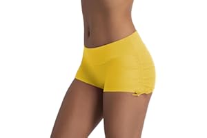Micosuza Classical Women's Swim Boardshorts Beach Bikini Bottoms with Adjustable Ties 7 Color XS-XXL