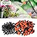 AGSIVO 50pcs Irrigation Drip Kit Garden Adjustable Sprinkler with 3 Tee Irrigation Misting Dripper Drip Head 