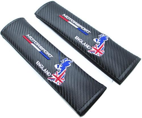 ECARGO Carbon Fiber Seat Belt Shoulder Cover Pad Fit for Race MotorSport UK
