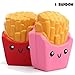 Jumbo Squishies Slow Rising Random 5 pcs Kawaii Scented Fruit Charm Lemon Peach French Fries Ice Cream Cone Emoji Panda Best Toy for Kids & Adults Fun Activites Party & Stress-relief ball