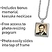 4 Silver Cremation Funeral Keepsake Memorial Vial Urn Key Chains Includes Photo Memorial Necklace and Resizing Software