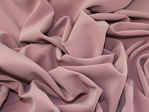 Minerva Crafts Prada Self Lined Stretch Crepe Suiting Dress Fabric Light Dusky Pink - per metre