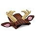 Zoo Snoods Reindeer Costume - Deer Antler Knit Dog Snood Wrap for Pets, Warm Neck Ear Cover Protection for Halloween and Winter (Medium)