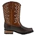 SmartFit Boys' Brown Boys' Toddler Square Toe Western Boot 7 Regular