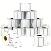 BETCKEY - 2.25" x 1" (57 mm x 25 mm) File Folder & Multipurpose Labels Compatible with Zebre/Rollo Label Printer,Premium Adhesive & Perforated [16 Rolls, 24000 Labels]