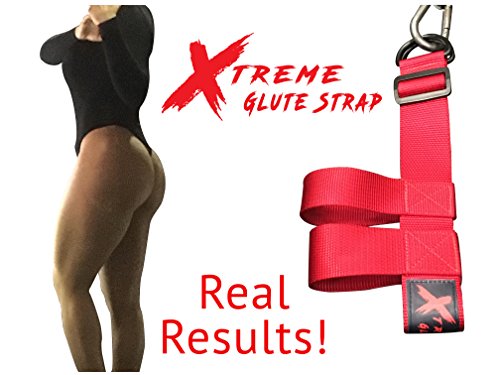 Xtreme Glute Strap - Adjustable- #1 GLUTE Results-Guaranteed- Helps Tone, Lift, Shape and Strengthen Exercise Accessory for Gym, Home, Outdoors- YouTube Videos Available Glute Strap Tutorials