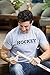 Hockey: It's Like Football, but for Men | Funny Hockey Team League Humor T-Shirt-(Adult,S) Grey