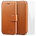 iPhone 5S Case iPhone SE Case, TANNC [Screen Protector Included] Flip Leather Wallet Phone Case [Layered Dandy] - [Card Slot][Flip][Wallet] - For Apple iPhone 5S / SE/5 Devices -Light Brown