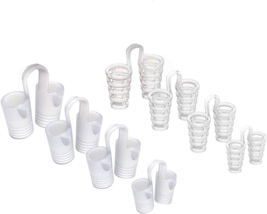 Snore Stopper Nose Vents,Anti Snore Devices Snoring Relief Nasal Dilators Best Solution for Ease Breathing Aids Comfortable Sleep 8PCS (White)