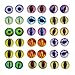Glass Dragon Cat Eye Flatback Dome Cabochon for Jewelry or Doll Eyes Making (25MM-100PCS)