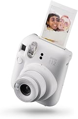 Instax Mini 12 Camera Clay White by Instax – Auto Exposure Selfie Mirror