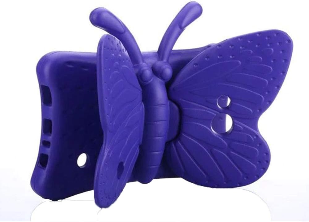 For Galaxy Tab A/A6 7.0, Tab 3 Lite 7.0, Tab 4 7.0 Case, BAUBEY Kids Butterfly Case for Samsung Galaxy Tab A/A6 7.0 SM-T280 T285, Tab 4 7.0 SM-T230 T235 T237, Tab 3 Lite 7.0 SM-T110 T111 T113 (Purple)