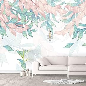 Wall Murals for Bedroom Green Plants Animals Removable Wallpaper Peel and Stick Wall Stickers - 66x96 inches