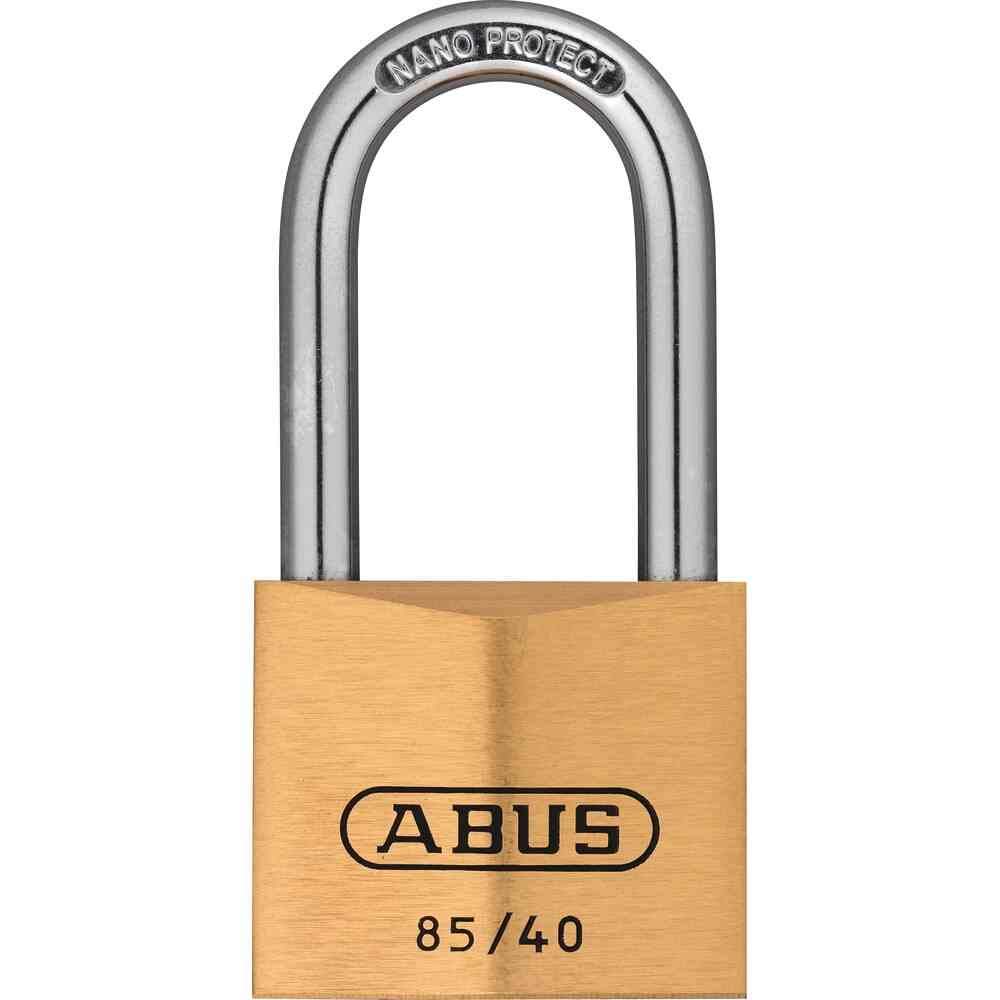 Brass padlock, clear bracket approx. 40 mm, bracket diameter: 6 mm 100 x 50 x 50 cm