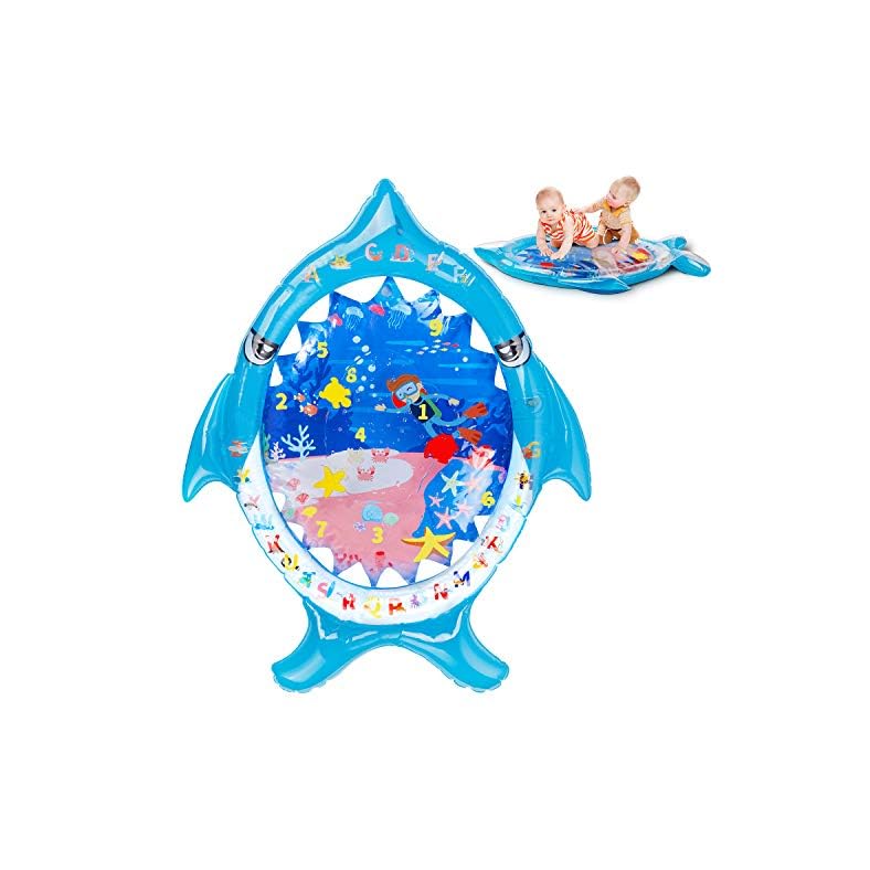 Tummy Time Water Mat, Infant Baby Toys 3 to 6 Months, Baby Activity Play Centers for Newborn Girl Boy