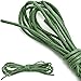 DailyShoes Round Waxed Shoelaces Oxford Flat Dress Canvas Shoe Laces (Great for Sturdy Shoes), Dark Green