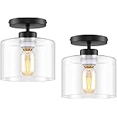 SINMILA Semi Flush Mount Ceiling Light, Modern Kitchen Lighting Fixtures Ceiling, Rustic Ceiling Light Fixtures, Ceiling Ligh