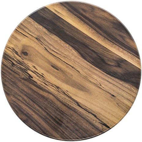American Metalcraft Round Faux Acacia Wood Melamine Serving Board -17 1/4"Dia x 1 1/4"H