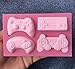 A&J Mini Game Controller Silicone Video Game Controller Gamepad Fondant Mold for Chocolate, Resin, Clay