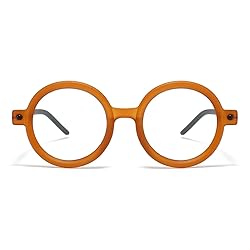 Gleyemor Retro Round Blue Light Glasses for Men